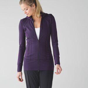 Lululemon Daily Practice Jacket Deep Zinfandel- Size 4